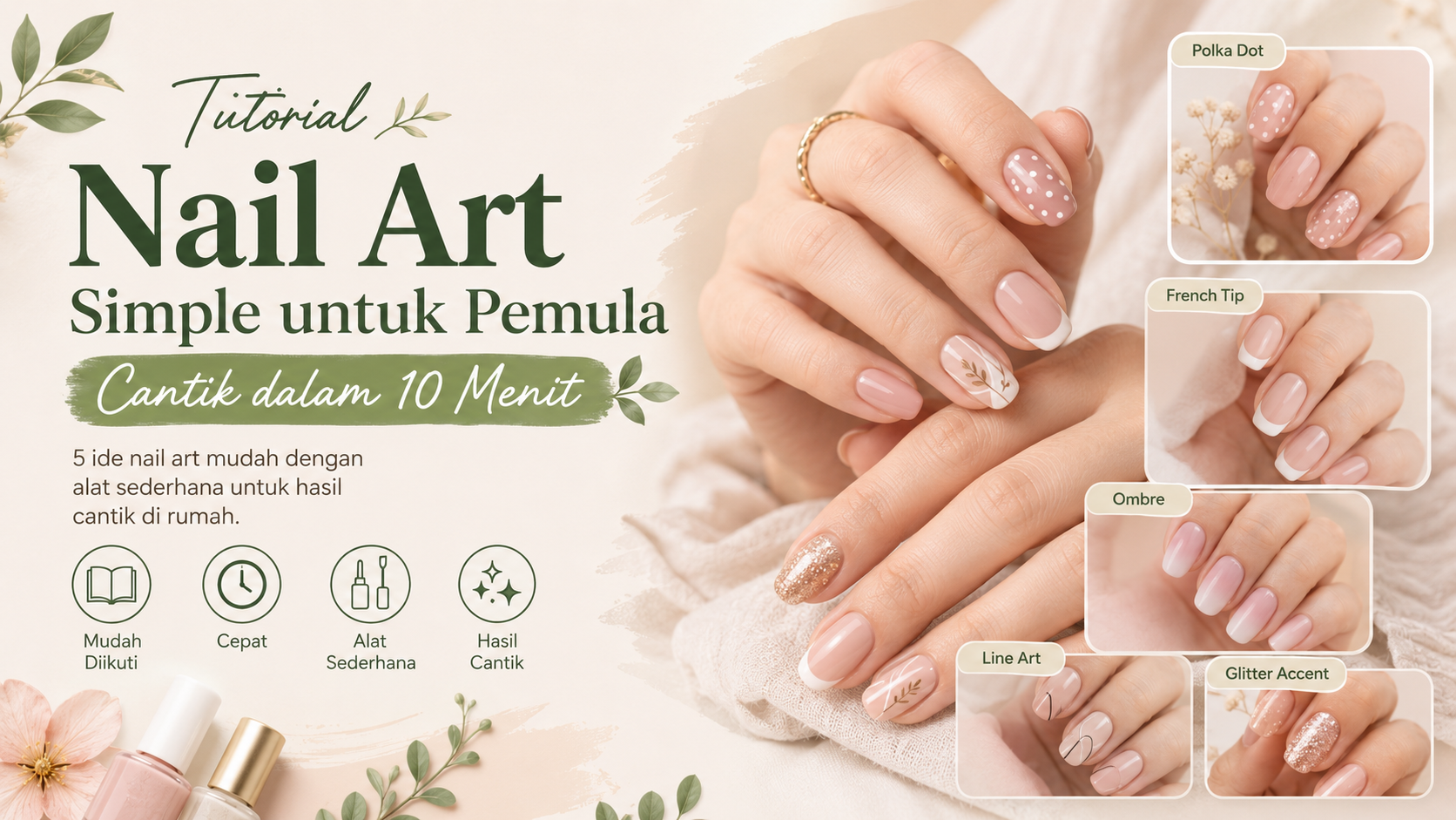 Tutorial Nail Art Simple untuk Pemula: Cantik dalam 10 Menit