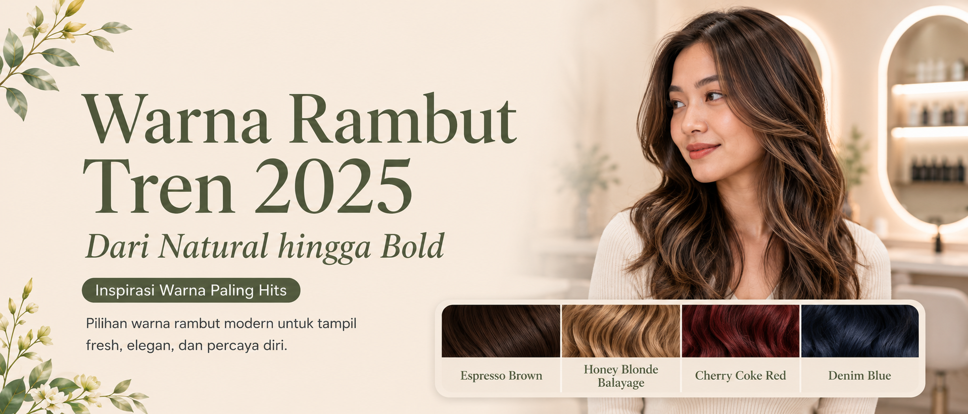 Warna Rambut Tren 2025: Dari Natural hingga Bold yang Wajib Dicoba