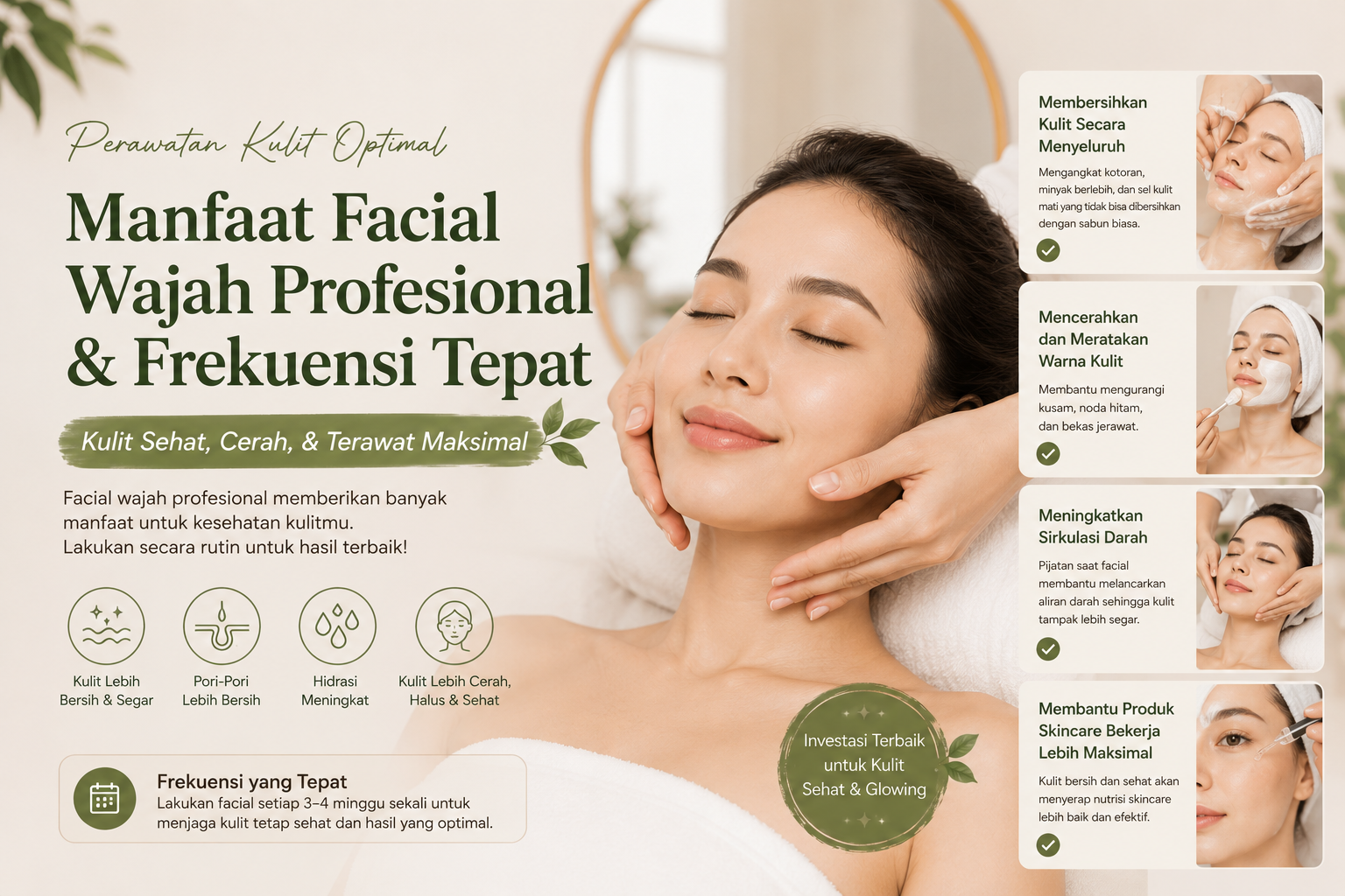 Manfaat Facial Wajah Profesional dan Seberapa Sering Harus Melakukannya