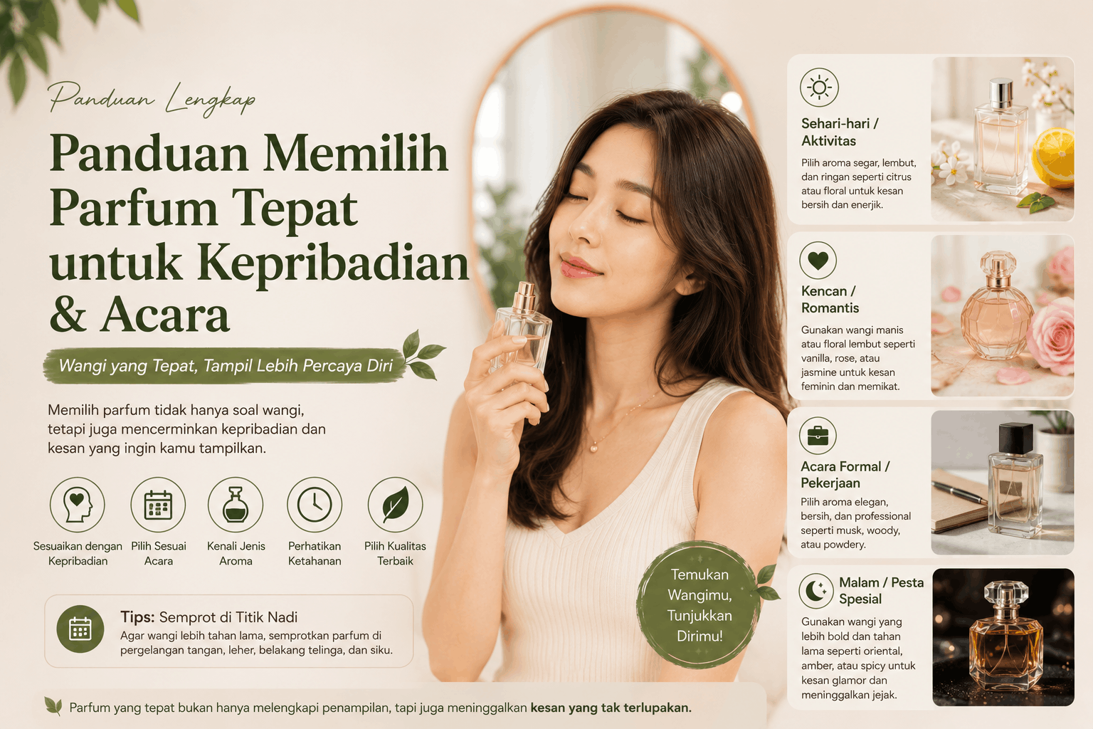 Panduan Memilih Parfum yang Tepat Sesuai Kepribadian dan Acara