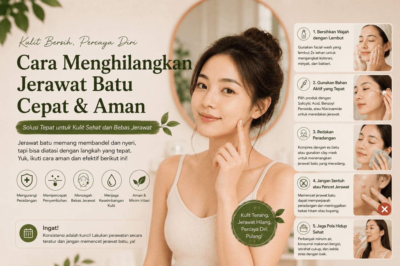 Cara Menghilangkan Jerawat Batu dengan Cepat dan Aman